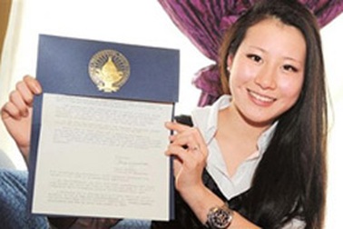 Một nữ sinh Trung Quốc được mời dự lễ nhậm chức Tổng thống Mỹ