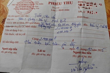 Vụ xe cứu thương thu 2,4 triệu đồng cho 12km: Bảng kê chi phí gây khó hiểu