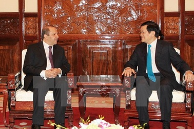 Chủ tịch nước Trương Tấn Sang tiếp các Đại sứ trình quốc thư