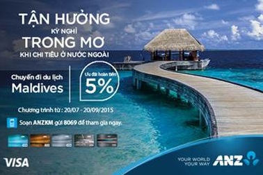 Tận hưởng kỳ nghỉ trong mơ cùng thẻ tín dụng ANZ