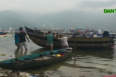 Ngư dân Đà Nẵng hối hả đưa tàu thuyền lên bờ tránh bão số 5