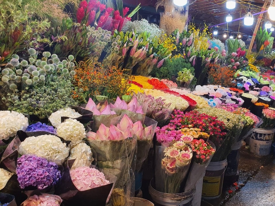 Chợ hoa Tết sầm uất nhất Hà Nội vắng chưa từng có vì dịch Covid-19 - 7 Chợ hoa Tết sầm uất nhất Hà Nội vắng chưa từng có vì dịch Covid-19 - 7