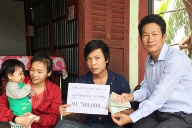 Hơn 90 triệu đồng đến với bé 9 tháng tuổi mắc bệnh ung thư máu