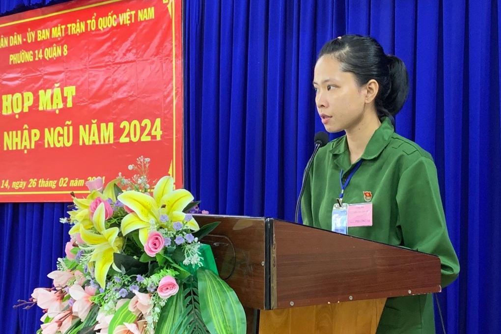 Ước muốn nhập ngũ của nữ tân binh trở thành hiện thực - 1 Ước muốn nhập ngũ của nữ tân binh trở thành hiện thực - 1