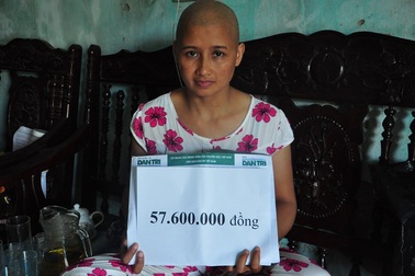Hơn 57 triệu đồng tiếp tục đến với chị Vũ Thị Hoa