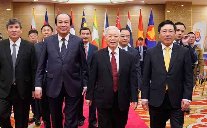 Tổng Bí thư, Chủ tịch nước: Giữ gìn một khu vực hòa bình, ổn định, đoàn kết là giá trị cốt lõi của Cộng đồng ASEAN - Ảnh 3. Tổng Bí thư, Chủ tịch nước: Giữ gìn một khu vực hòa bình, ổn định, đoàn kết là giá trị cốt lõi của Cộng đồng ASEAN - Ảnh 3.