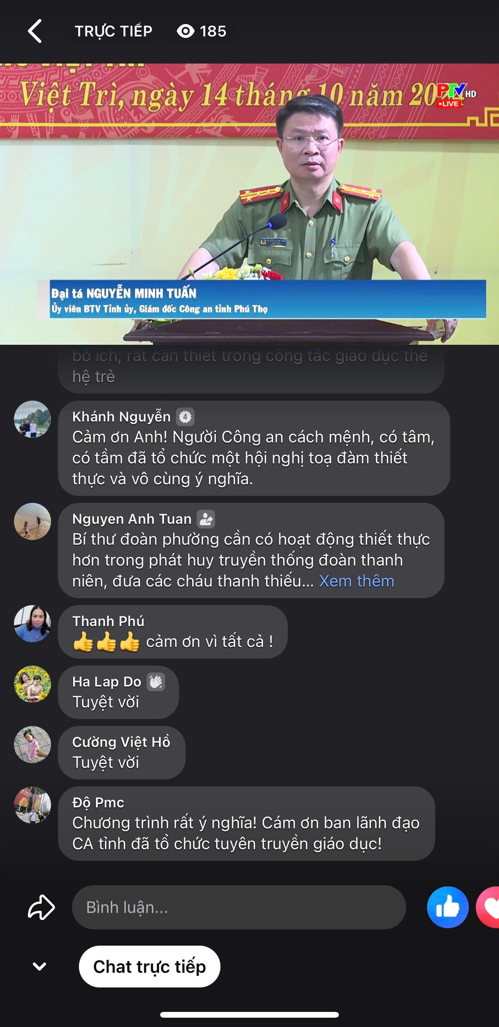 Phiên livestream đặc biệt của Giám đốc Công an Phú Thọ - 2