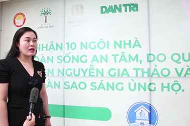 Bà Đặng Thị Mai Hương trả lời phỏng vấn Báo điện tử Dân trí