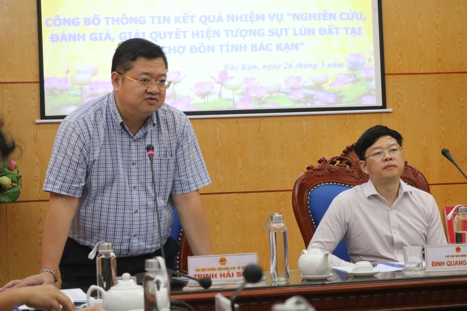 Công bố nguyên nhân gây sụt lún ở Chợ Đồn suốt 13 năm qua - 1 Công bố nguyên nhân gây sụt lún ở Chợ Đồn suốt 13 năm qua - 1