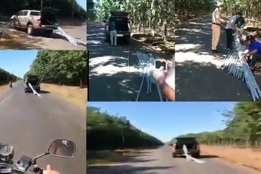 Bị CSGT dừng xe ô tô, giám đốc nông trường cao su vẫn bỏ chạy