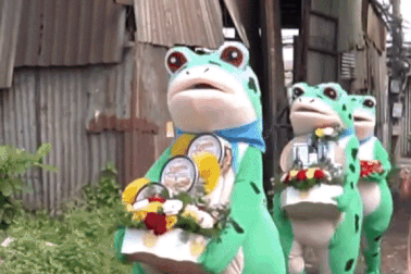 Chú rể TPHCM chơi trội tuyển "dàn ếch xanh" bê tráp gây bão mạng xã hội