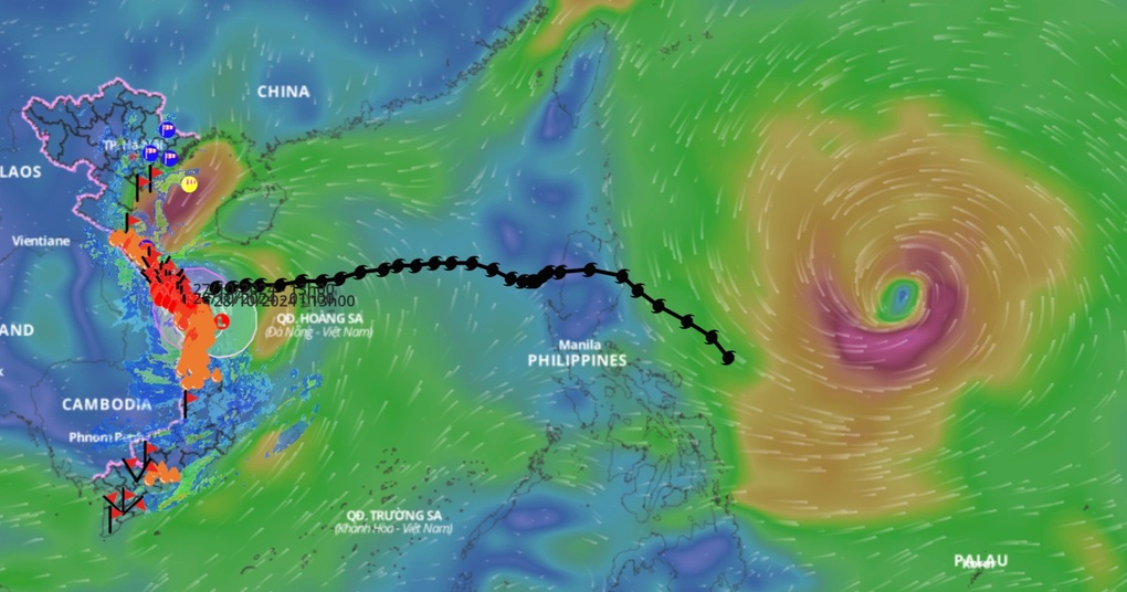 Một cơn bão mới xuất hiện, cường độ đang mạnh thêm - 1