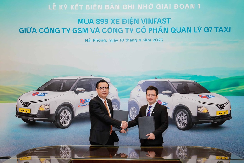 G7 Taxi mua 899 ô tô điện VinFast, triển khai dịch vụ taxi xanh - 1 G7 Taxi mua 899 ô tô điện VinFast, triển khai dịch vụ taxi xanh - 1