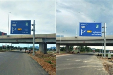 Biển báo khiến tài xế đi lòng vòng trên cao tốc đã được sửa chữa