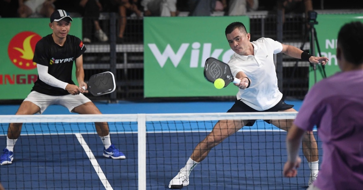 Chung kết nội dung Open pickleball Dân trí: Đẳng cấp lên ngôi