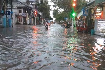 Triều cường dâng cao, đường phố Cần Thơ, Vĩnh Long lênh láng nước