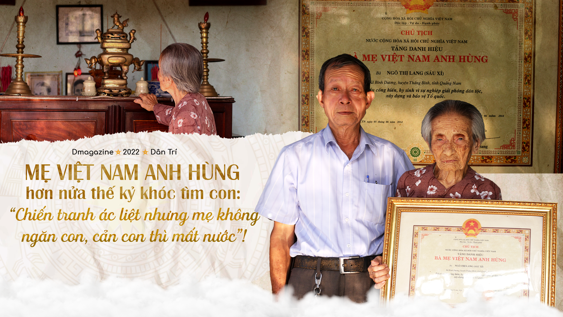 Mẹ Việt Nam anh hùng hơn nửa thế kỷ khóc tìm con: "Giữ con thì mất nước!"