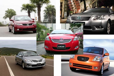 Top 5 xe du lịch bán chạy nhất Việt Nam năm 2010