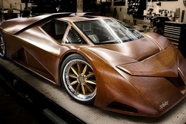 Ngỡ ngàng ô tô bằng… gỗ