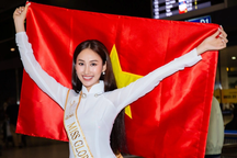 Đoàn Hồng Trang lên đường dự thi Hoa hậu Toàn cầu 2022