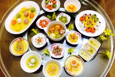 Chiêm ngưỡng những đĩa bánh trôi "của nhà trồng được" giữa mùa dịch