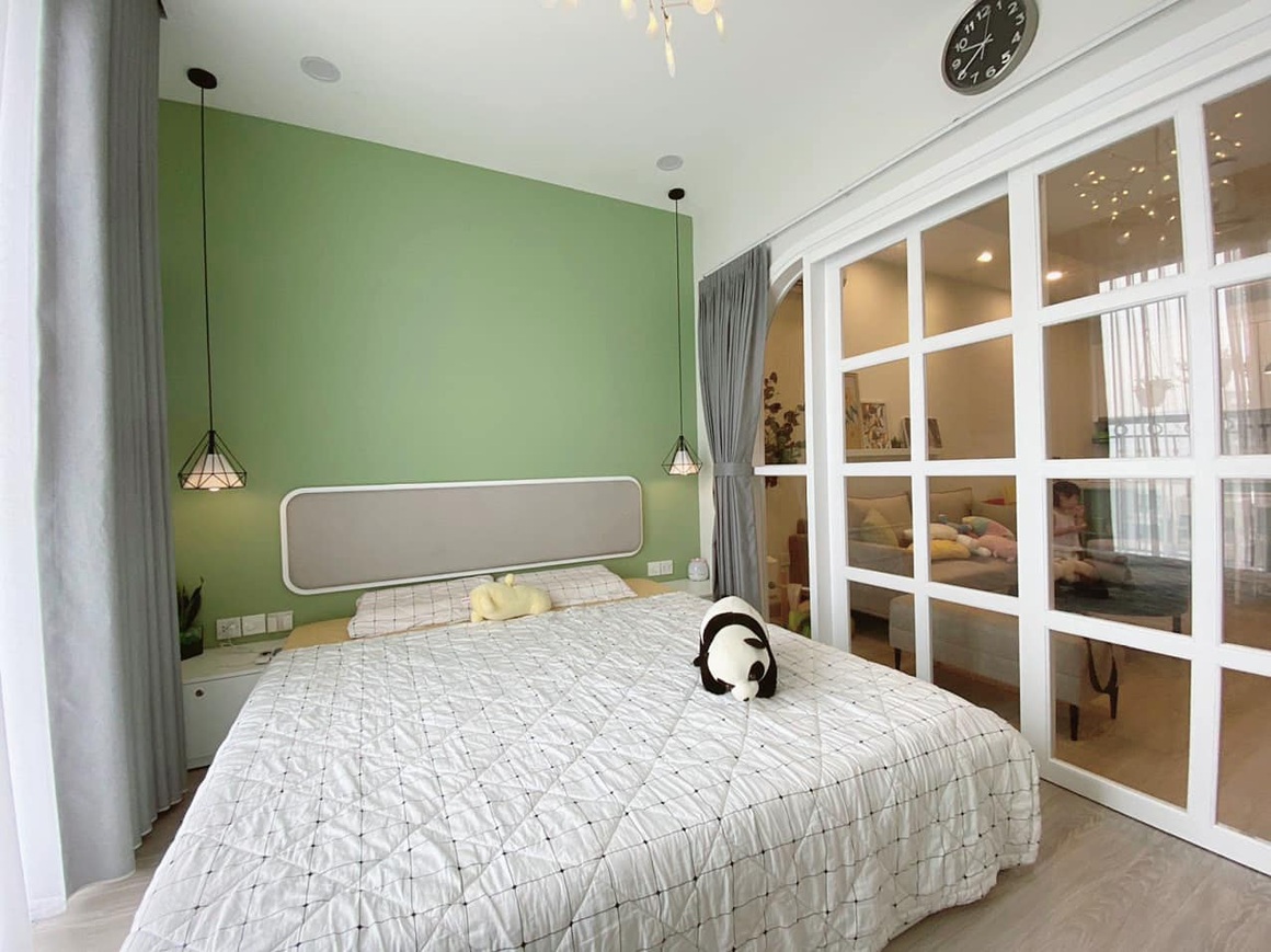 Bên trong căn hộ nhỏ xinh 53 m2 với nội thất màu xanh bơ lạ mắt - 11 Bên trong căn hộ nhỏ xinh 53 m2 với nội thất màu xanh bơ lạ mắt - 11