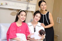 MC Mai Phương VTV sinh bé thứ 2, Hoa hậu Ngọc Hân, Mai Ngọc đến chúc mừng