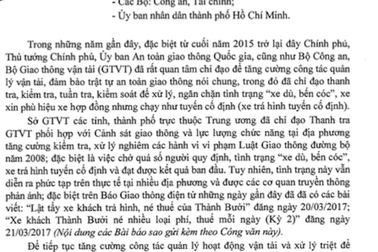 Bộ GTVT đề nghị kiểm tra hoạt động "né thuế, phí" của Công ty Thành Bưởi