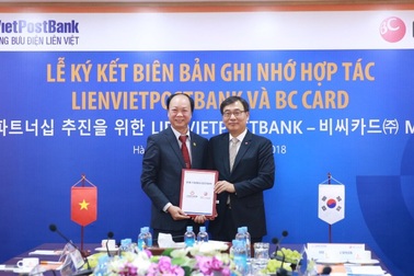 LienVietPostBank và BC Card ký biên bản ghi nhớ hợp tác