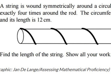 Đáp án bài toán “dây quấn ống trụ tròn” khiến 96% học sinh Mỹ “chào thua”