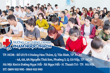 Trường Cao đẳng Y khoa Phạm Ngọc Thạch miễn giảm 100% học phí cho học sinh đăng ký xét tuyển trong năm 2020