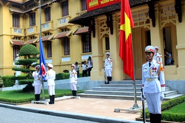 Lễ thượng cờ ASEAN tại trụ sở Bộ Ngoại giao