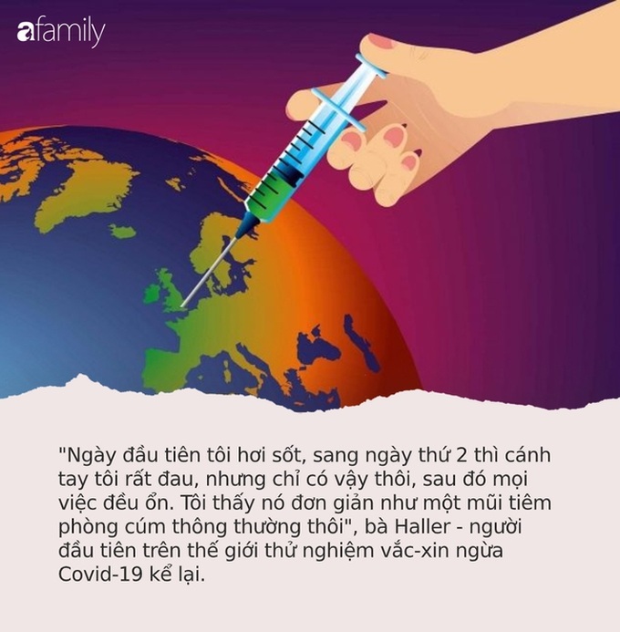 Người đầu tiên trên thế giới thử nghiệm vắc-xin Covid-19 kể lại cảm giác sau tiêm: "Tôi thấy sốt, tay rất đau, cảm giác đơn giản giống tiêm phòng cúm thông thường" - Ảnh 2. Người đầu tiên trên thế giới thử nghiệm vắc-xin Covid-19 kể lại cảm giác sau tiêm: "Tôi thấy sốt, tay rất đau, cảm giác đơn giản giống tiêm phòng cúm thông thường" - Ảnh 2.
