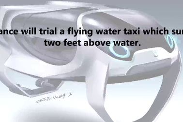 Paris sắp sử dụng thuyền taxi “bay” trên mặt nước đầu tiên trên thế giới