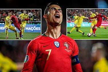 C.Ronaldo gây thất vọng, Bồ Đào Nha chia điểm với Ukraine