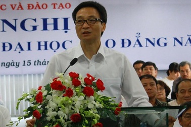 Phó Thủ tướng Vũ Đức Đam: Cần làm rõ 3 vấn đề liên quan đến giáo dục đại học