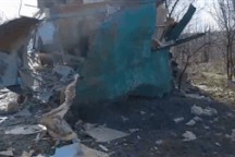 Trúng pháo từ Ukraine, chốt biên phòng Nga bị phá hủy