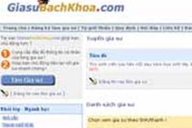 Trang web cho nghề gia sư
