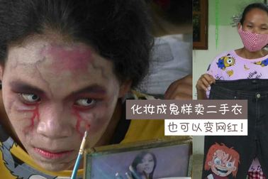 Hóa trang kinh dị hàng đêm để bán quần áo của người đã khuất