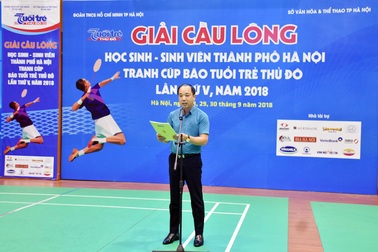 Chuẩn bị tranh tài giải cầu lông học sinh - sinh viên TP Hà Nội mở rộng