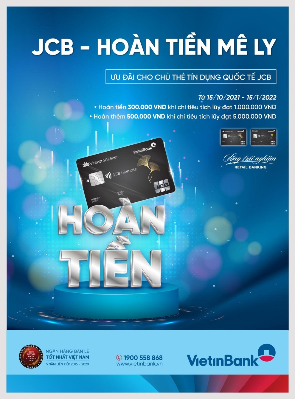 Mở thẻ VietinBank JCB hoàn tiền ngay - 1 Mở thẻ VietinBank JCB hoàn tiền ngay - 1