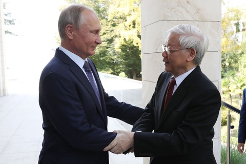 Tổng Bí thư Nguyễn Phú Trọng hội đàm với Tổng thống Nga Vladimir Putin
