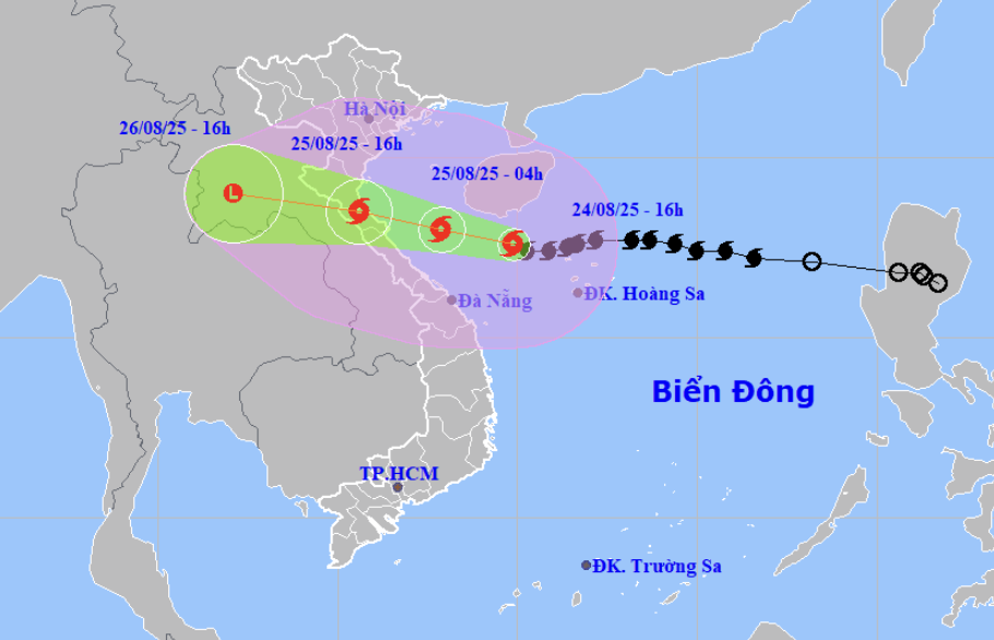 Bão Kajiki mạnh lên cấp 14, giật cấp 17, mức rất mạnh - 1
