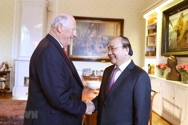 Thủ tướng Nguyễn Xuân Phúc hội kiến Nhà vua Na Uy