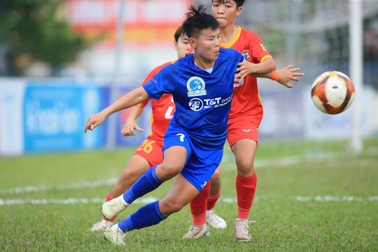 Đội Thái Nguyên T&T thắng chật vật ở trận đấu sớm giải bóng đá nữ quốc gia