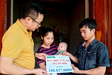 Bạn đọc giúp đỡ người đàn ông mồ côi nuôi con bị bệnh tim bẩm sinh