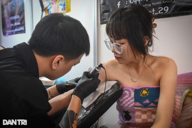 Ngắm các tác phẩm độc đáo trong Lễ hội xăm hình nghệ thuật Việt Nam 2023