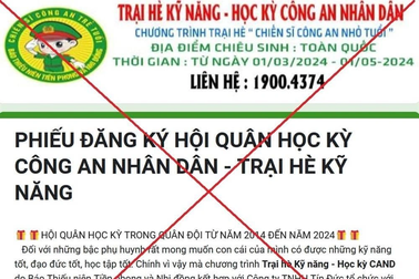 Phụ huynh cẩn trọng với các trại hè giả mạo công an, quân đội