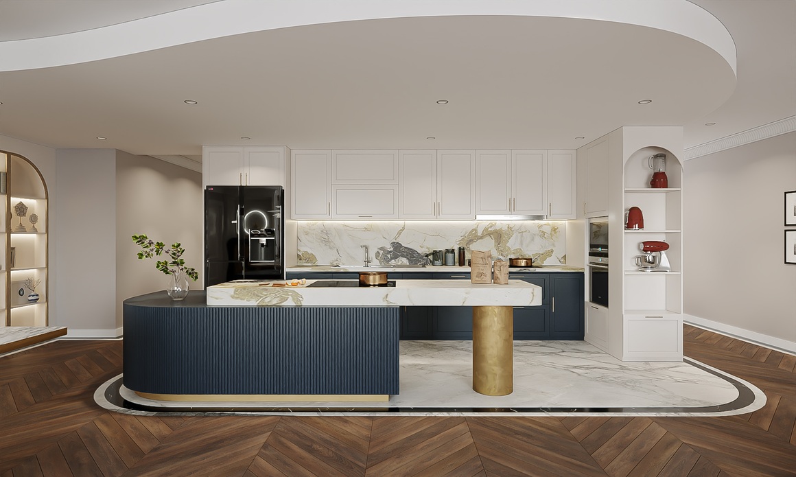 Bên trong căn hộ 240 m2 với nội thất phong cách Modern Classic, nhìn là mê - 5 Bên trong căn hộ 240 m2 với nội thất phong cách Modern Classic, nhìn là mê - 5