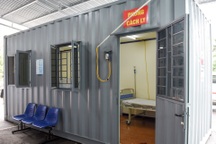 Bệnh viện K lập khu cách ly bằng container trong thời dịch Covid-19